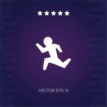 Run vector icon Stock Illustration