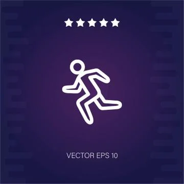 Run vector icon Stock Illustration