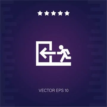 Run vector icon Stock Illustration