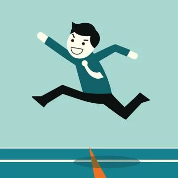 Run to win Stock Illustration