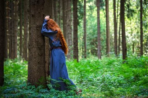Runaway in the forest Stock Photos
