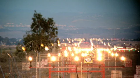 Runaway lights at sunset. Stock Footage 729178