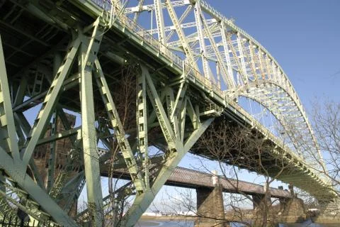 The Runcorn, Widnes Bridge Stock Photos