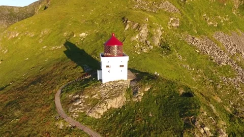 Runde lighthouse, Norway Stock Footage 204071817