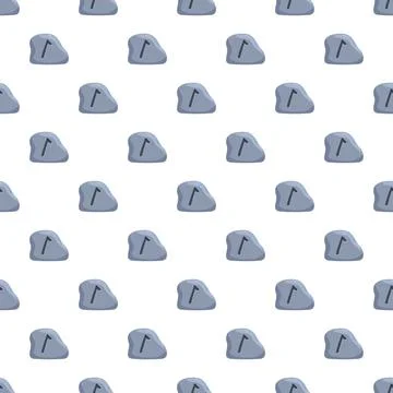 Rune stone seamless pattern repeating design element イラスト素材