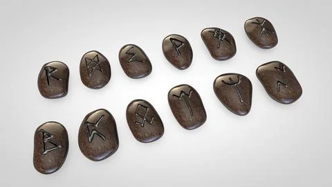3D Model: Rune Stones ~ Buy Now #91478537 | Pond5