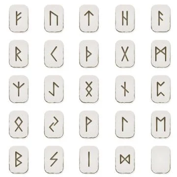 Rune stones Stock Illustration