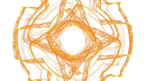 Runes of fire. With Alpha channel. Stock Footage 597067