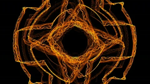 Runes of fire. Stock Footage 597059