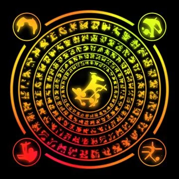 Runes generated hires texture Stock Illustration