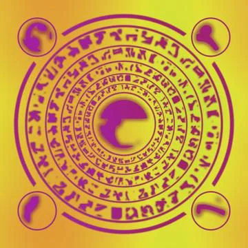 Runes generated hires texture Stock Illustration