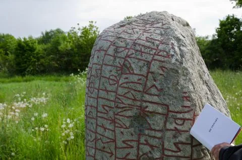 Runes, hard to read Stock Photos