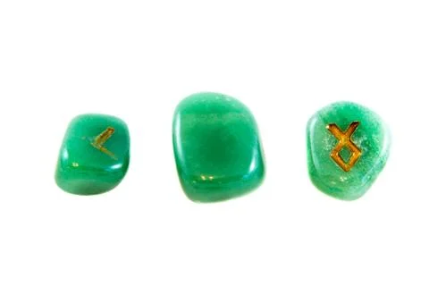 Runes isolated on the white background. Stock Photos