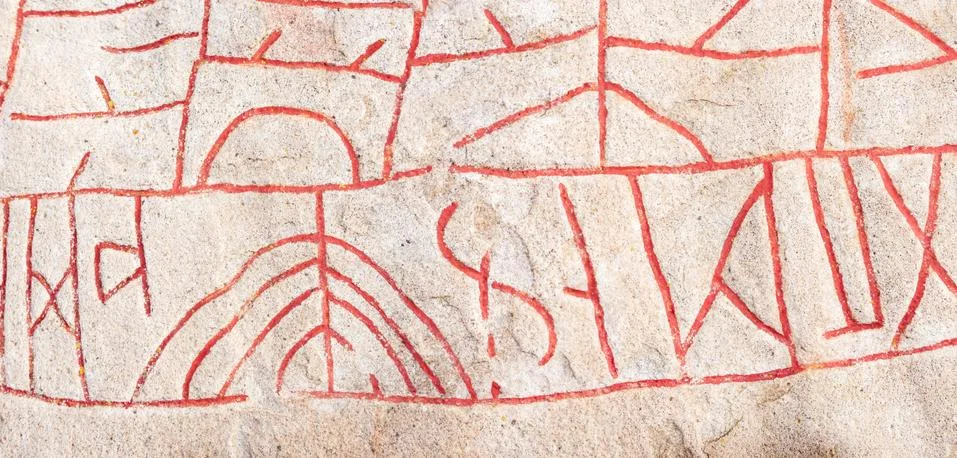 Runestone Foto stock