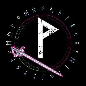 Runic alphabet Stock Illustration