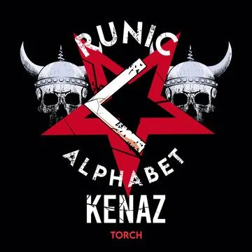 Runic alphabet Illustrazione stock