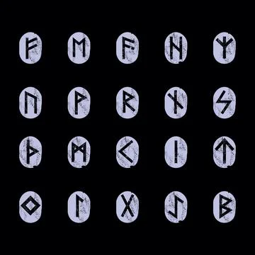 Runic alphabet Stock Illustration