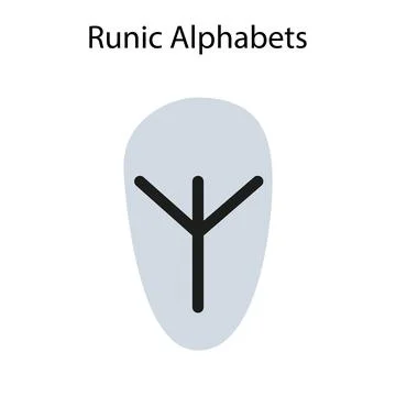 Runic Alphabets. Illustrazione stock