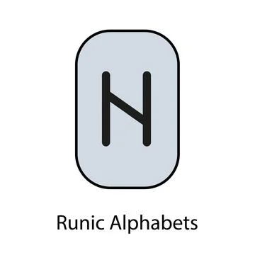 Runic Alphabets. Illustrazione stock