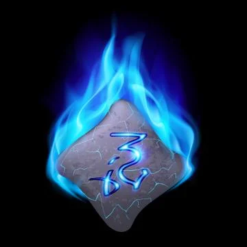 Runic stone Stock Illustration