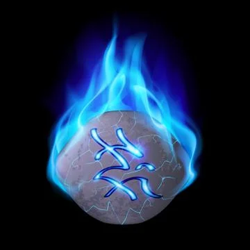 Runic stone Illustrazione stock