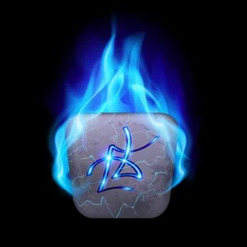 Runic stone Illustrazione stock