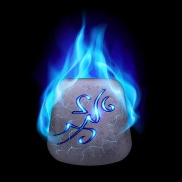 Runic stone Illustrazione stock