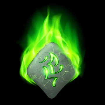 Runic stone Stock Illustration