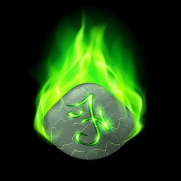 Runic stone Illustrazione stock