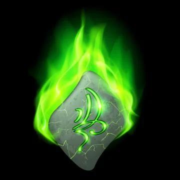 Runic stone Stock Illustration