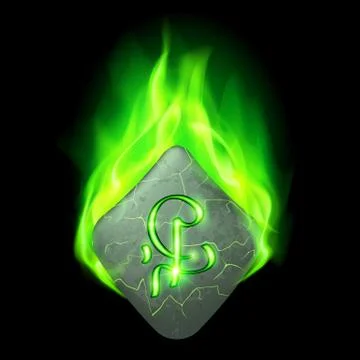 Runic stone Illustrazione stock