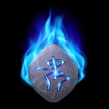 Runic stone Stock Illustration