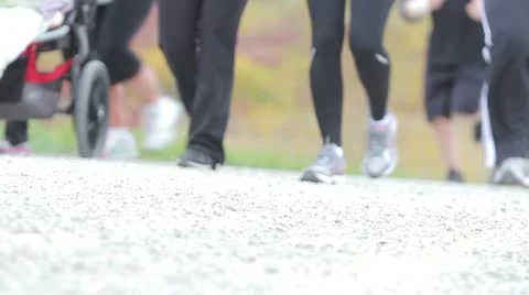 Runing Feet Stock-Footage 12249489