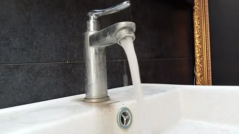 Runing water from the tap Stock Footage 220531724