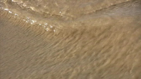 Runlet on the beach Stock Footage 670829