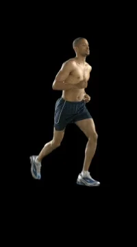 Runner at Angle 2 Stock Footage 79860