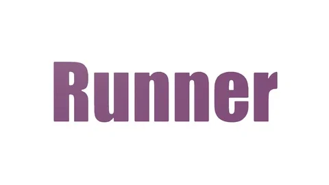 Runner Animated Tagcloud Isolated On White Video stock 107236891