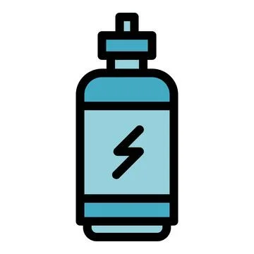 Runner app energy bottle icon vector flat Stock Illustration