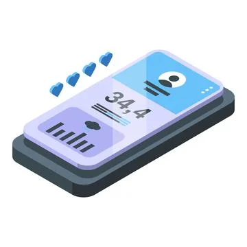 Runner app icon isometric vector. Health fitness Stock Illustration