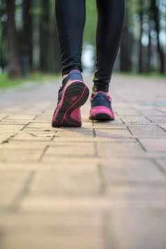 Runner athlete legs, training exercise outdoor jogger runner 库存照片