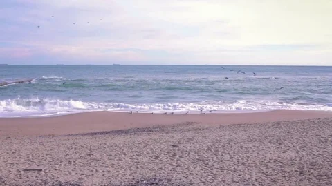 Runner on the beach Stock Footage 84992749