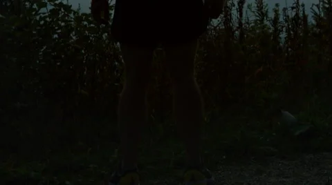 Runner celebrates  while in the mountains with a beautiful sun set and view Stock Footage 63021610