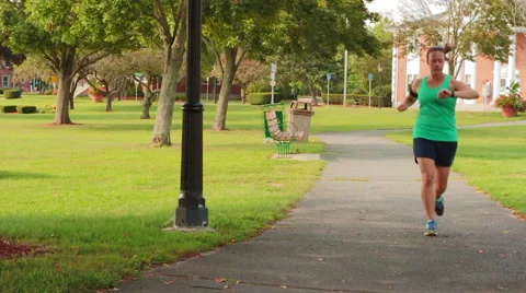Runner Checking Smart Watch Slow Motion Stock Footage 54406895
