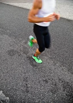 Runner in city Stock Photos