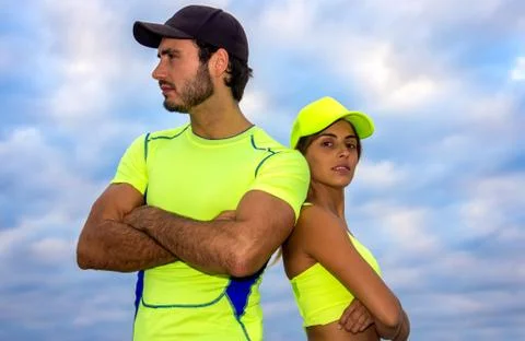 Runner couple Stock Photos