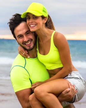 Runner couple Stock Photos