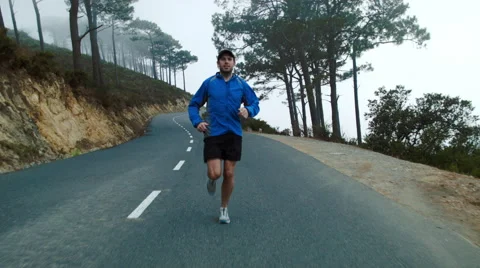 Runner exercising Video stock 53084429