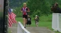Runner Finishing Race HD Footage