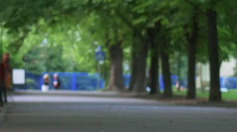 Runner in the green park. Man jogging at the park. Stock Footage 66368561