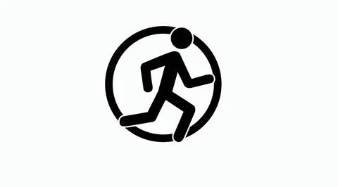 Runner Icon. Stock Illustration